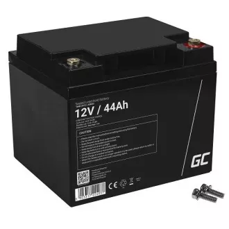 Bezobsługowy akumulator Green Cell AGM VRLA 12V 44Ah do kosiarki, skutera, łodzi, wózka inwalidzkiego Bezobsługowy akumulator Green Cell AGM VRLA 12V 44Ah do kosiarki, skutera, łodzi, wózka inwalidzkiego