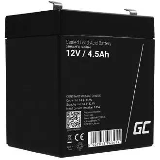 Bezobsługowy akumulator Green Cell AGM VRLA 12V 4.5Ah do zasilaczy UPS Bezobsługowy akumulator Green Cell AGM VRLA 12V 4.5Ah do zasilaczy UPS