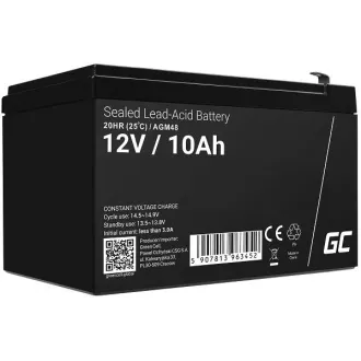 Bezobsługowy akumulator Green Cell AGM VRLA 12V 10Ah do zasilaczy UPS Bezobsługowy akumulator Green Cell AGM VRLA 12V 10Ah do zasilaczy UPS