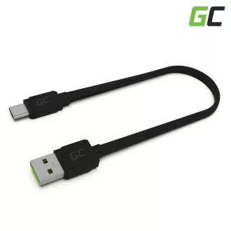 Green Cell Matowy kabel USB-C typu C 25 cm do szybkiego ładowania, Ultra Charge, Quick Charge 3.0