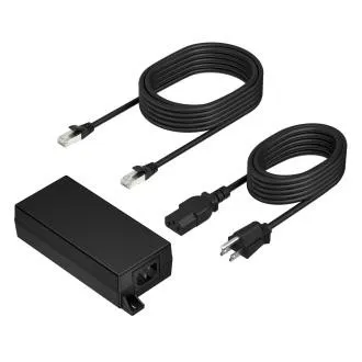 Adapter Poly PoE   65 W 2,5 Gb/s z kablem CAT6A o długości 3,66 m i zasilaczem