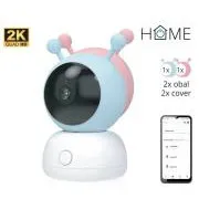 iGET HOME Camera CS2 Baby - bezprzewodowa niania z kamerą 2K, 2 osłony w zestawie, wykrywanie płaczu