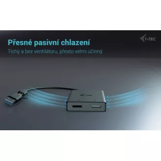 Podwójny adapter wideo 4K DP I-Tec USB-A/USB-C