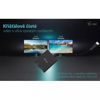 Podwójny adapter wideo 4K DP I-Tec USB-A/USB-C