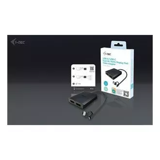 Podwójny adapter wideo 4K DP I-Tec USB-A/USB-C