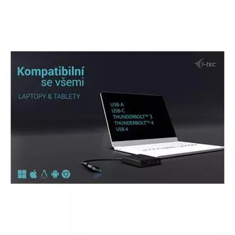 Podwójny adapter wideo 4K DP I-Tec USB-A/USB-C