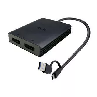 Podwójny adapter wideo 4K DP I-Tec USB-A/USB-C