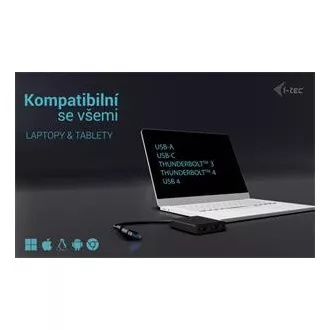Podwójny adapter wideo 4K HDMI I-Tec USB-A/USB-C Podwójny adapter wideo 4K HDMI I-Tec USB-A/USB-C