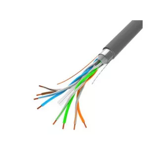 Kabel LANBERG FTP CAT.6, Cu, długość 305 m, szary, CPR   Fluke passed, PVC
