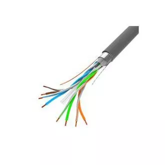 Kabel LANBERG FTP CAT.6, Cu, długość 305 m, szary, CPR   Fluke passed, PVC