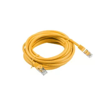 LANBERG Kabel krosowy cat6 FTP 15m żółty Fluke Passed