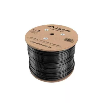 LANBERG KABEL LAN KAT.6 UTP 305M ZEWNĘTRZNY STAŁY Z ŻELOWĄ WYŚCIÓŁKĄ CU CZARNY FLUKE PASS LANBERG KABEL LAN KAT.6 UTP 305M ZEWNĘTRZNY STAŁY Z ŻELOWĄ WYŚCIÓŁKĄ CU CZARNY FLUKE PASS