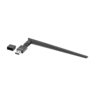 LANBERG ADAPTER USB BEZPRZEWODOWA KARTA SIECIOWA NC-0300-WIE N300 1X ANTENA WEWNĘTRZNA   1X ANTENA ZEWNĘTRZNA