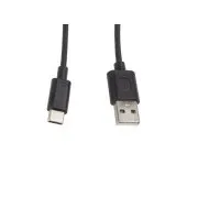LANBERG Kabel USB-C (M) → USB-A (M) 2.0 1 m czarny