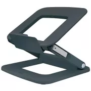 Regulowana podstawka pod laptopa Leitz Ergo, wykonana w 80% z plastiku pochodzącego z recyklingu, ciemnoszara