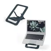 Podstawka pod laptop Leitz Ergo Travel Ultra Slim, aluminiowa, ciemnoszara
