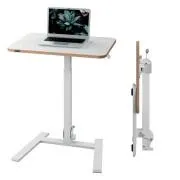 LEITZ – ergonomiczny stół składany Ergo z regulacją wysokości, biały