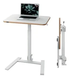LEITZ – ergonomiczny stół składany Ergo z regulacją wysokości, biały