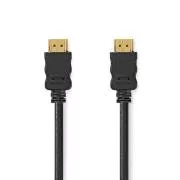 Nedis CVGL34060BK10 - Szybki kabel HDMI z Ethernetem | Złącze HDMI na HDMI | 4K@60Hz | 1.00 m | Czarny
