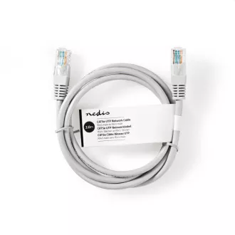 Nedis CCGL85230GY20 - Kabel sieciowy CAT6 U/UTP | Wtyk RJ45 | Wtyk RJ45 | 2.00 m | Okrągły | PVC | Szary Nedis CCGL85230GY20 - Kabel sieciowy CAT6 U/UTP | Wtyk RJ45 | Wtyk RJ45 | 2.00 m | Okrągły | PVC | Szary