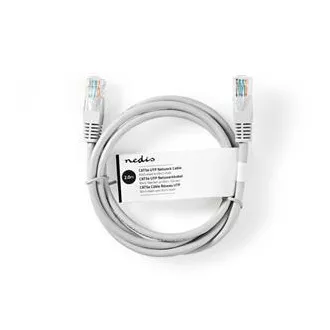 Nedis CCGL85230GY20 - Kabel sieciowy CAT6 U/UTP | Wtyk RJ45 | Wtyk RJ45 | 2.00 m | Okrągły | PVC | Szary Nedis CCGL85230GY20 - Kabel sieciowy CAT6 U/UTP | Wtyk RJ45 | Wtyk RJ45 | 2.00 m | Okrągły | PVC | Szary