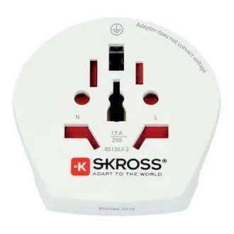 Skross SKR1500211EC – adapter podróżny do Europy dla urządzeń 2- i 3-biegunowych z ponad 220 miejsc docelowych Skross SKR1500211EC – adapter podróżny do Europy dla urządzeń 2- i 3-biegunowych z ponad 220 miejsc docelowych