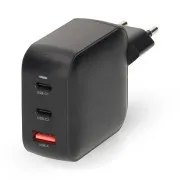Nedis WCGPD45W100WT – Ładowarka sieciowa | 45 W | GaN | PD3.0 | Funkcja szybkiego ładowania | 2 wyjścia | 2x USB-C | Biała