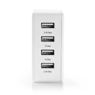 Nedis WCGPD45W100WT – Ładowarka sieciowa | 45 W | GaN | PD3.0 | Funkcja szybkiego ładowania | 2 wyjścia | 2x USB-C | Biała