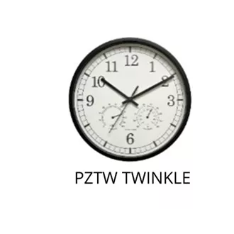 ZEGAR PLATYNOWY, cichy mechanizm, higrometr i termometr ZEGAR PLATYNOWY, cichy mechanizm, higrometr i termometr