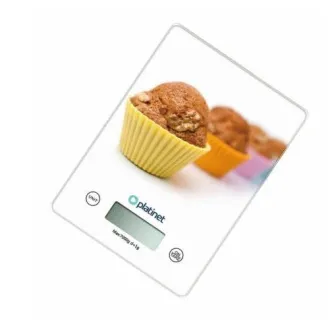 Waga kuchenna PLATINET - udźwig 7 kg, 200x145x20 mm, motyw MUFFIN Waga kuchenna PLATINET - udźwig 7 kg, 200x145x20 mm, motyw MUFFIN