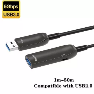 PremiumCord USB3.0   2.0 przedłużający kabel optyczny AOC A/Męski - A/Żeński 7m