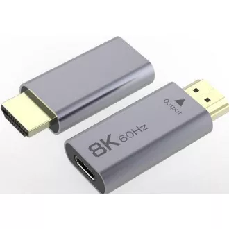 PremiumCord Adapter USB-C do HDMI 8K@60Hz, 4K@144Hz Aluminium