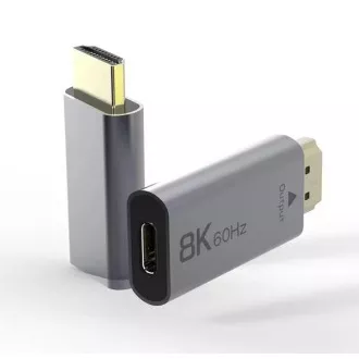 PremiumCord Adapter USB-C do HDMI 8K@60Hz, 4K@144Hz Aluminium