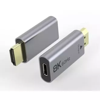 PremiumCord Adapter USB-C do HDMI 8K@60Hz, 4K@144Hz Aluminium