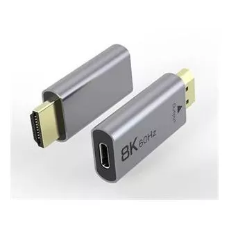 PremiumCord Adapter USB-C do HDMI 8K@60Hz, 4K@144Hz Aluminium