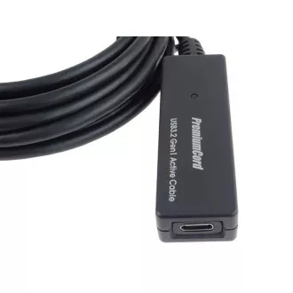 PremiumCord USB-C repeater i przedłużacz męsko-żeński, 5 Gb/s, 5 m