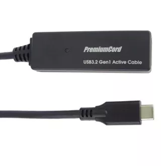 PremiumCord USB-C repeater i przedłużacz męsko-żeński, 5 Gb/s, 5 m