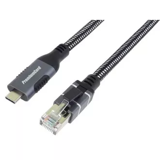 PremiumCord Kabel Ethernet USB-C -> LAN RJ45 10/100/1000 MBIT 1m PremiumCord Kabel Ethernet USB-C -> LAN RJ45 10/100/1000 MBIT 1m