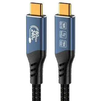 PremiumCord USB4 wersja 2.0 80 Gb/s 16K@60Hz 240 W – kabel Thunderbolt 3 i 4, 1,2 m PremiumCord USB4 wersja 2.0 80 Gb/s 16K@60Hz 240 W – kabel Thunderbolt 3 i 4, 1,2 m