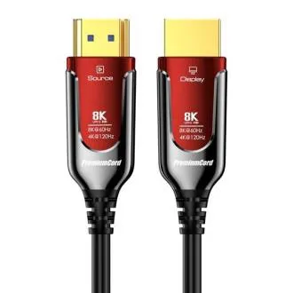 Kabel światłowodowy PremiumCord Ultra High Speed HDMI 2.1 8K@60Hz, złocone styki, 5 m
