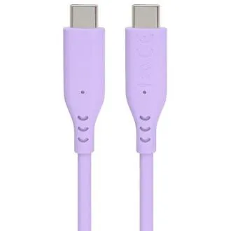 PremiumCord – silikonowy kabel z wtykami USB-C, 60 W, 480 Mb/s, fioletowy, wyjątkowo miękki, 1,5 m PremiumCord – silikonowy kabel z wtykami USB-C, 60 W, 480 Mb/s, fioletowy, wyjątkowo miękki, 1,5 m