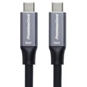 Kabel PremiumCord USB-C (USB 3.2 GEN 2, 5 A, 100 W, 10 Gbit/s) czarny, 5 m