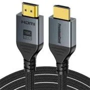 Kabel PremiumCord Ultra HD HDMI 2.2 16K@60Hz, 8K@240Hz, 4K@480Hz, złocone styki, 1,5 m