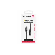 KABEL DO TRANSMISJI DANYCH SWISSTEN KEVLAR USB-C / USB-C 1,5 M ANTRACYT