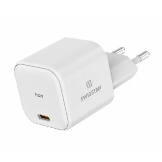 SWISSTEN ADAPTER SIECIOWY GaN 1x USB-C 65W ZASILANIE BIAŁY SWISSTEN ADAPTER SIECIOWY GaN 1x USB-C 65W ZASILANIE BIAŁY