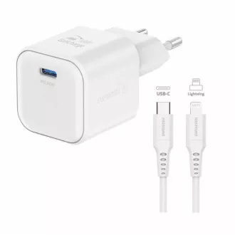SWISSTEN ADAPTER SIECIOWY GaN 1x USB-C 20W ZASILANIE BIAŁY KABEL DANYCH USB-C/LIGHTNING 1,2 M BIAŁY SWISSTEN ADAPTER SIECIOWY GaN 1x USB-C 20W ZASILANIE BIAŁY KABEL DANYCH USB-C/LIGHTNING 1,2 M BIAŁY