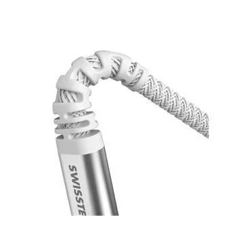 KABEL DO TRANSMISJI DANYCH SWISSTEN KEVLAR USB/USB-C 1,5 M BIAŁY KABEL DO TRANSMISJI DANYCH SWISSTEN KEVLAR USB/USB-C 1,5 M BIAŁY