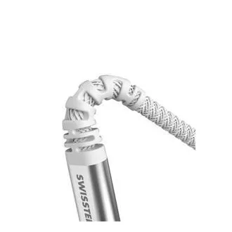KABEL DO TRANSMISJI DANYCH SWISSTEN KEVLAR USB-C / LIGHTNING 1,5 M BIAŁY