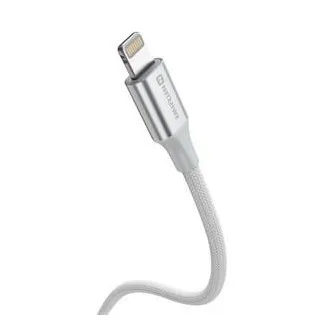 KABEL DO TRANSMISJI DANYCH SWISSTEN TEXTILE II USB / LIGHTNING 1,5 M BIAŁY