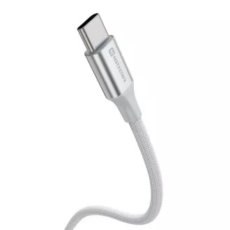 KABEL DO TRANSMISJI DANYCH SWISSTEN TEXTILE II USB / USB-C 1,5 M BIAŁY
